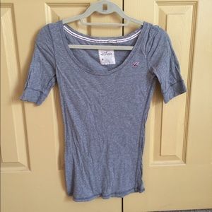 Grey 3/4 sleeve T-shirt